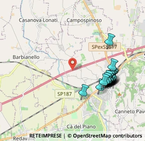 Mappa Autostrada dei Vini, 27041 Barbianello PV, Italia (2.0285)