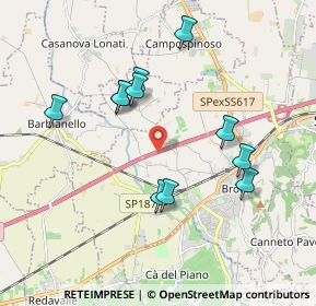 Mappa Autostrada dei Vini, 27041 Barbianello PV, Italia (1.80091)