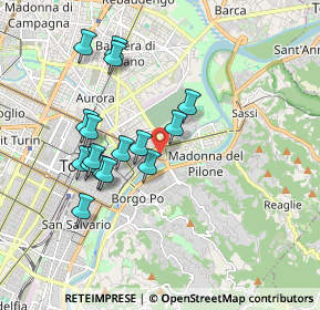 Mappa Via Ignazio Porro, 10153 Torino TO, Italia (1.70813)