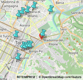 Mappa Ospedale Humanitas Gradenigo, 10133 Torino TO, Italia (2.26917)