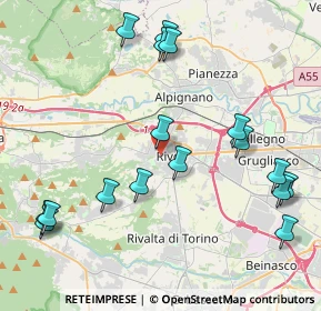 Mappa Via Vittorio Amedeo II, 10098 Rivoli TO, Italia (4.81412)