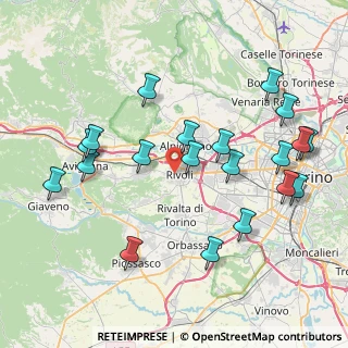 Mappa Via Vittorio Amedeo II, 10098 Rivoli TO, Italia (8.769)