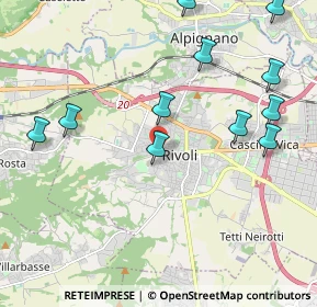 Mappa Via Vittorio Amedeo II, 10098 Rivoli TO, Italia (2.41)