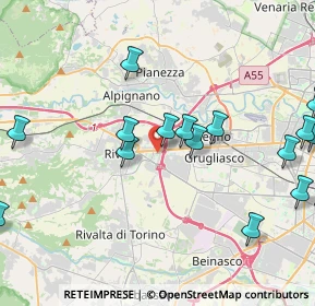 Mappa Via Mincio, 10098 Rivoli TO, Italia (5.792)