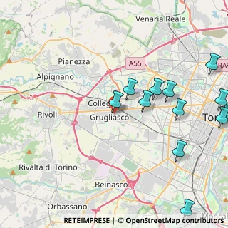 Mappa Via Sabaudia, 10093 Grugliasco TO, Italia (5.56538)