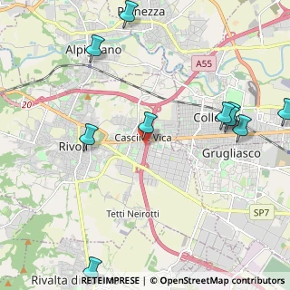 Mappa Via Parma, 10098 Rivoli TO, Italia (2.87364)