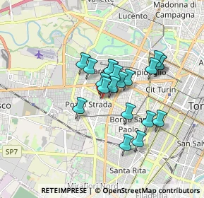 Mappa Via Giovanni Fattori, 10041 Torino TO, Italia (1.328)