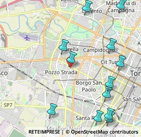 Mappa Via Giovanni Fattori, 10041 Torino TO, Italia (2.6625)
