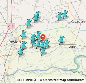 Mappa Via G. Verdi, 45010 Villadose RO, Italia (6.37)
