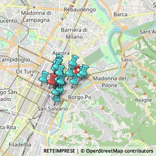 Mappa Via Guastalla, Torino TO (1.231)