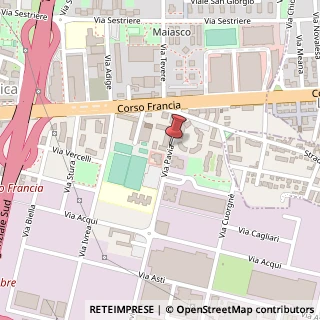 Mappa Via Pavia,  10, 10098 Rivoli, Torino (Piemonte)