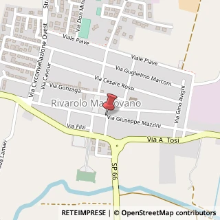 Mappa Via Giuseppe Mazzini, 20, 46017 Rivarolo Mantovano, Mantova (Lombardia)