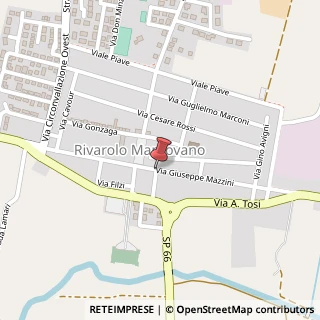 Mappa Via giuseppe mazzini 11, 26030 Rivarolo Mantovano, Mantova (Lombardia)