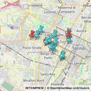 Mappa Via Cenischia, 10139 Torino TO, Italia (1.28857)