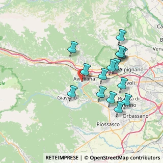 Mappa Via R. Suriani, 10051 Avigliana TO, Italia (7.264)