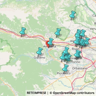Mappa Via R. Suriani, 10051 Avigliana TO, Italia (9.3345)