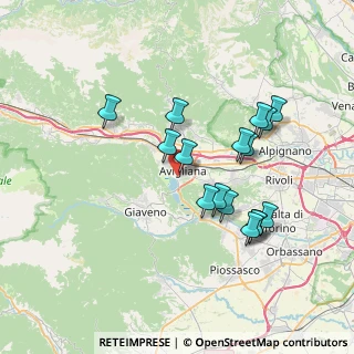 Mappa Via R. Suriani, 10051 Avigliana TO, Italia (6.89)