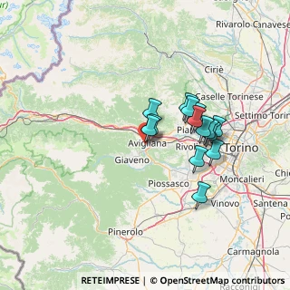 Mappa Via R. Suriani, 10051 Avigliana TO, Italia (11.225)