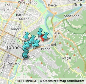 Mappa Via Oropa, 10153 Torino TO, Italia (1.43857)