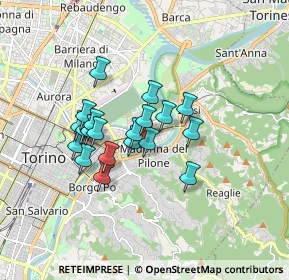 Mappa Via Oropa, 10153 Torino TO, Italia (1.309)