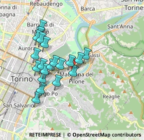 Mappa Via Oropa, 10153 Torino TO, Italia (1.6335)