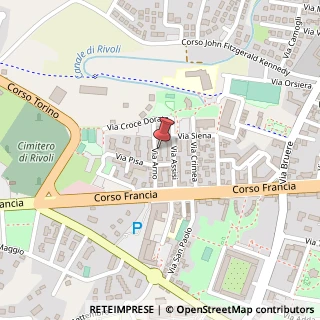Mappa Via Arno, 12, 10098 Rivoli, Torino (Piemonte)