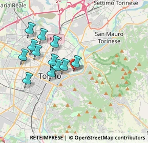 Mappa Corso 4 novembre 110 Via Lanzo 88 Corso Francia 254 Via Oropa, 10153 Torino TO, Italia (3.5725)