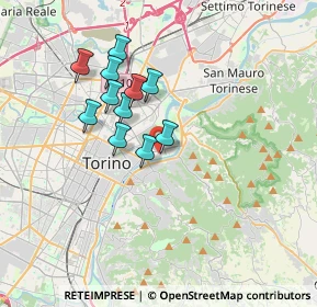 Mappa Corso 4 novembre 110 Via Lanzo 88 Corso Francia 254 Via Oropa, 10153 Torino TO, Italia (2.90636)