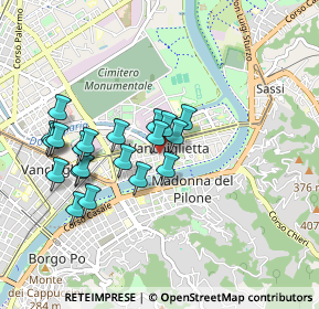 Mappa Corso 4 novembre 110 Via Lanzo 88 Corso Francia 254 Via Oropa, 10153 Torino TO, Italia (0.825)