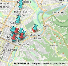 Mappa Corso 4 novembre 110 Via Lanzo 88 Corso Francia 254 Via Oropa, 10153 Torino TO, Italia (2.19882)