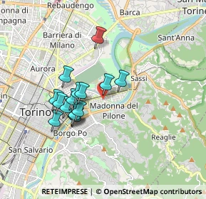 Mappa Corso 4 novembre 110 Via Lanzo 88 Corso Francia 254 Via Oropa, 10153 Torino TO, Italia (1.43867)