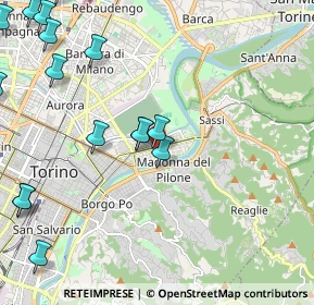 Mappa Corso 4 novembre 110 Via Lanzo 88 Corso Francia 254 Via Oropa, 10153 Torino TO, Italia (2.92563)
