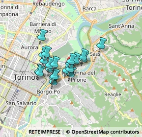 Mappa Corso 4 novembre 110 Via Lanzo 88 Corso Francia 254 Via Oropa, 10153 Torino TO, Italia (1.198)