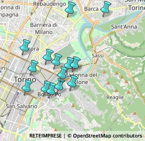 Mappa Corso 4 novembre 110 Via Lanzo 88 Corso Francia 254 Via Oropa, 10153 Torino TO, Italia (1.76929)