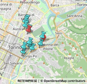 Mappa Corso 4 novembre 110 Via Lanzo 88 Corso Francia 254 Via Oropa, 10153 Torino TO, Italia (1.6375)
