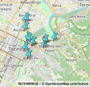 Mappa Corso 4 novembre 110 Via Lanzo 88 Corso Francia 254 Via Oropa, 10153 Torino TO, Italia (1.39636)