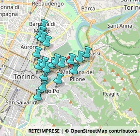 Mappa Corso 4 novembre 110 Via Lanzo 88 Corso Francia 254 Via Oropa, 10153 Torino TO, Italia (1.5325)
