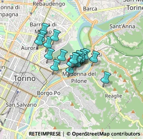 Mappa Corso 4 novembre 110 Via Lanzo 88 Corso Francia 254 Via Oropa, 10153 Torino TO, Italia (0.9715)