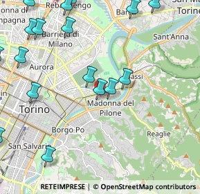 Mappa Corso 4 novembre 110 Via Lanzo 88 Corso Francia 254 Via Oropa, 10153 Torino TO, Italia (3.0655)