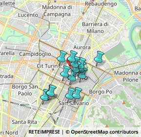 Mappa Via degli Stampatori, 10122 Torino TO, Italia (1.16333)