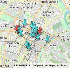 Mappa Via degli Stampatori, 10122 Torino TO, Italia (1.07063)