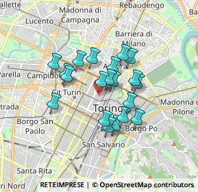 Mappa Via degli Stampatori, 10122 Torino TO, Italia (1.315)