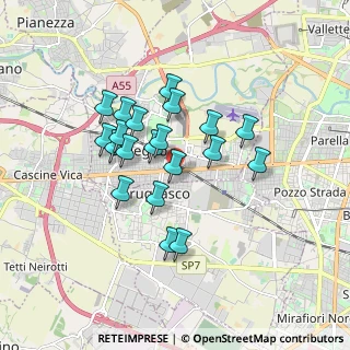 Mappa Via Renzo Cattaneo, 10093 Collegno TO, Italia (1.4555)