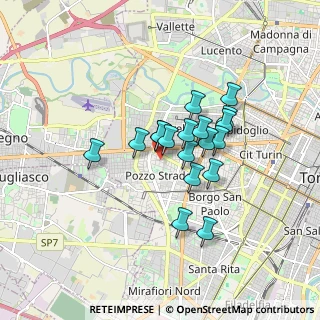 Mappa Via Bardonecchia, 10141 Torino TO, Italia (1.25611)