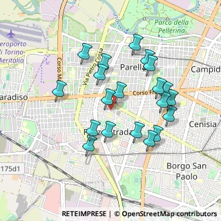 Mappa Via Bardonecchia, 10141 Torino TO, Italia (0.866)