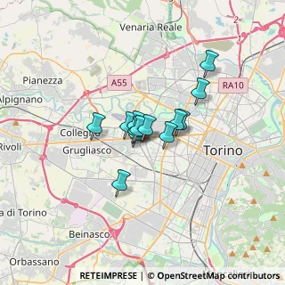 Mappa Via Claviere, 10141 Torino TO, Italia (1.92077)