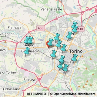 Mappa Via Claviere, 10141 Torino TO, Italia (3.48933)
