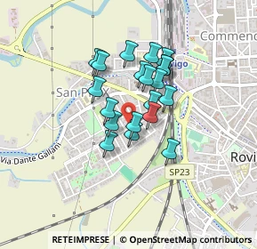 Mappa Via Pietro Mascagni, 45100 Rovigo RO, Italia (0.304)