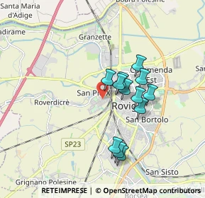Mappa Via Pietro Mascagni, 45100 Rovigo RO, Italia (1.42083)