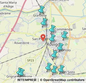 Mappa Via Pietro Mascagni, 45100 Rovigo RO, Italia (2.34333)